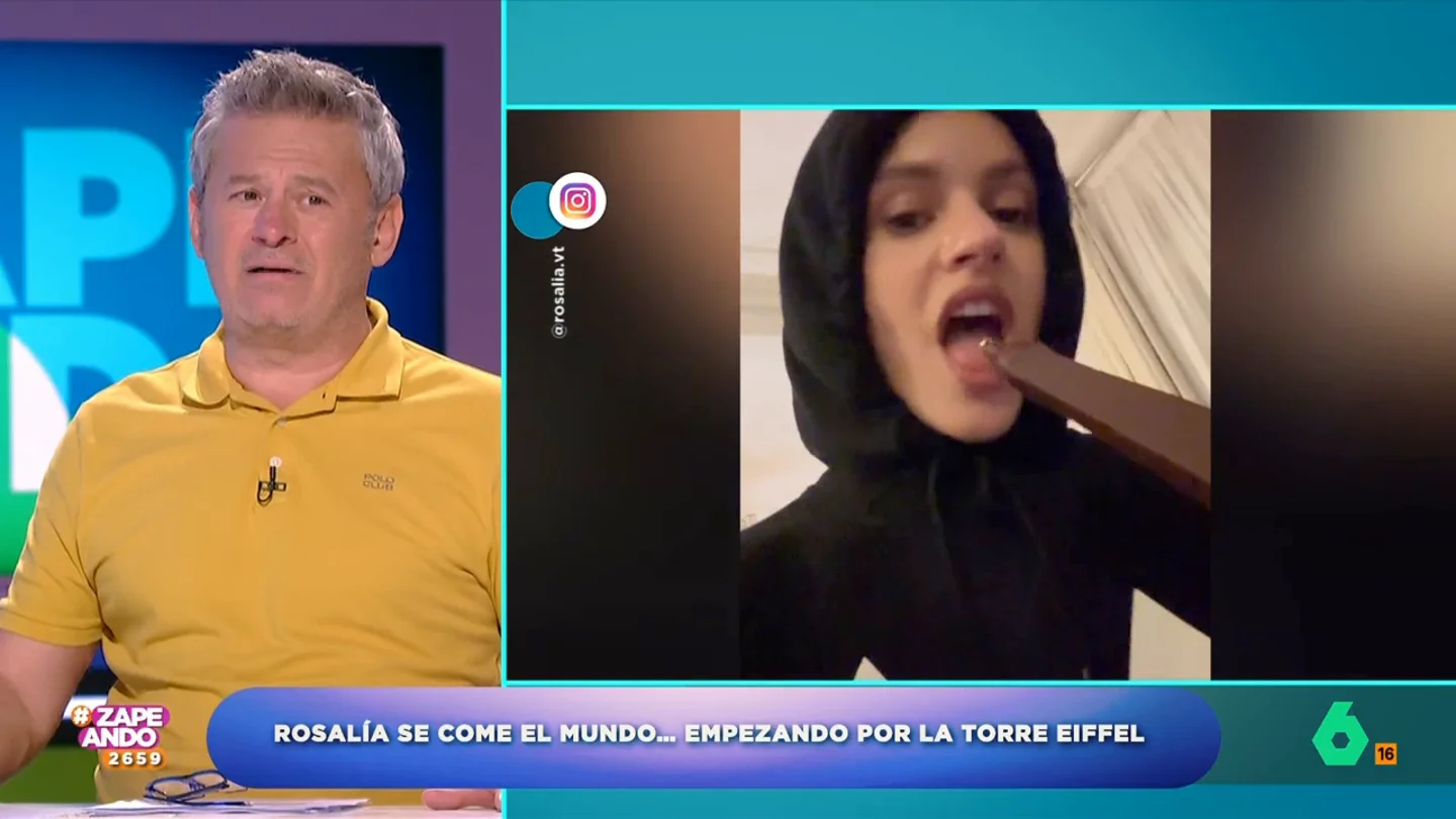 Rosalía recibe un regalo muy dulce durante su visita a París: "¿Quién es ahora el monumento más alto?" La cantante catalana ha visitado la capital francesa para acudir a una de las fiestas celebradas como antesala de los Juegos Olímpicos.