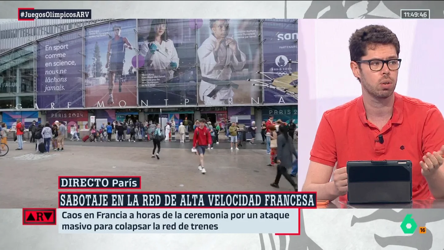 ARV-¿Qué puede haber detrás del sabotaje a la red de trenes en Francia? Fernando Arancón lo analiza ARV-¿Qué puede haber detrás del sabotaje a la red de trenes en Francia? Fernando Arancón lo analiza