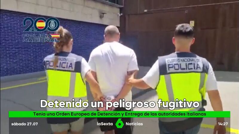 Detienen a uno de los fugitivos más peligrosos de Italia en Barcelona