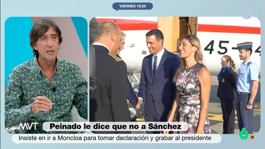 MVT - Benjamín Prado cuestiona la última decisión del juez Peinado: "Da la sensación de que quiere una foto de Pedro Sánchez que luego exhibirá el Tellado de turno" MVT - Benjamín Prado cuestiona la última decisión del juez Peinado: "Da la sensación de que quiere una foto de Pedro Sánchez que luego exhibirá el Tellado de turno"