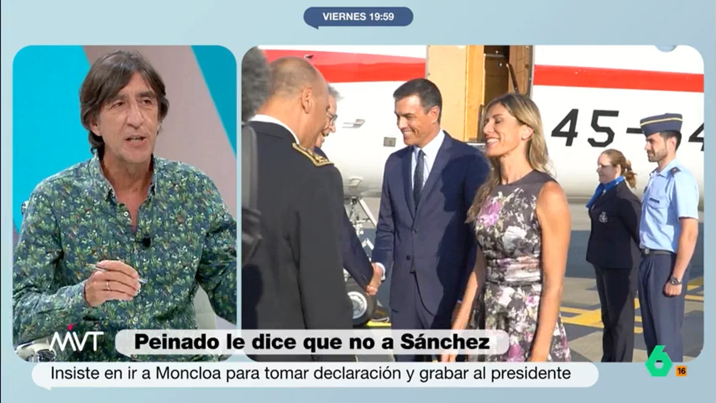 MVT - Benjamín Prado cuestiona la última decisión del juez Peinado: "Da la sensación de que quiere una foto de Pedro Sánchez que luego exhibirá el Tellado de turno" MVT - Benjamín Prado cuestiona la última decisión del juez Peinado: "Da la sensación de que quiere una foto de Pedro Sánchez que luego exhibirá el Tellado de turno"