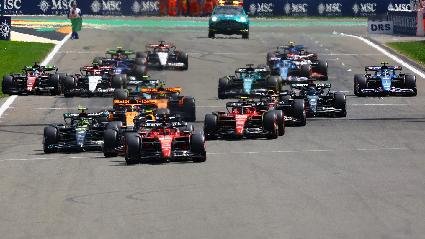Salida del Gran Premio de Bélgica de F1 2023 Salida del Gran Premio de Bélgica de F1 2023
