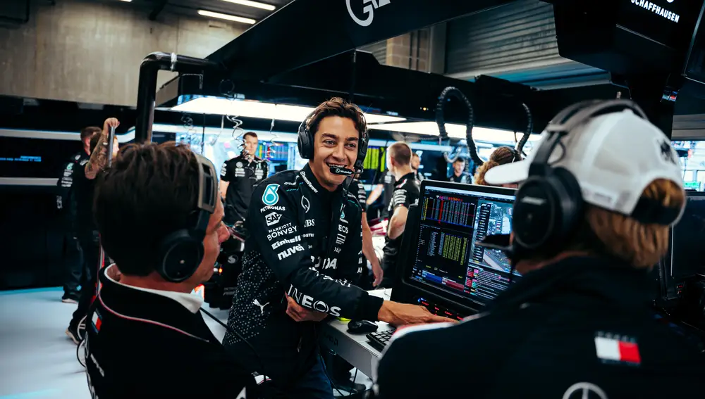 Lo peleó en pista pero Russell se quedó sin triunfo Lo peleó en pista pero Russell se quedó sin triunfo