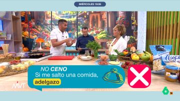 No, no vas a adelgazar si te saltas la cena: Ojeda desmonta los falsos mitos de la comida