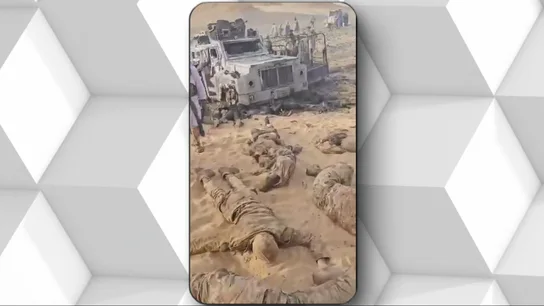 Captura del vídeo defendido por los rebeldes tuareg de la masacre al Grupo Wagner en Mali Captura del vídeo defendido por los rebeldes tuareg de la masacre al Grupo Wagner en Mali