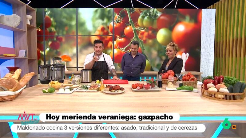 El chef Maldonado presenta su nueva receta: el gazpacho asado