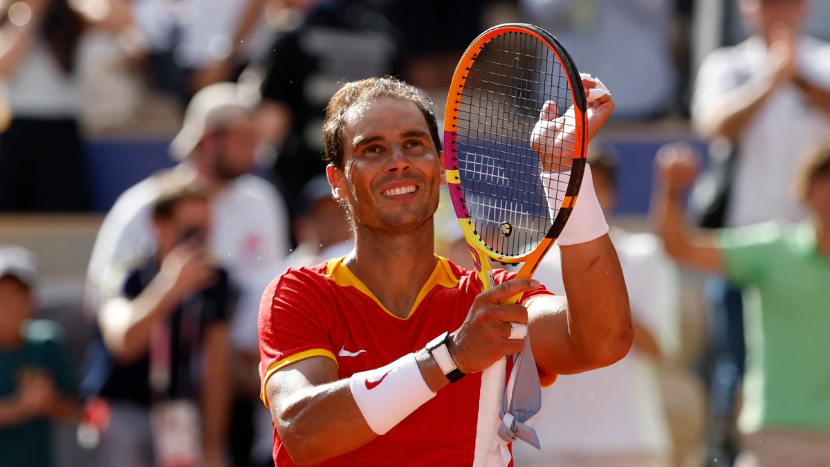 Rafa Nadal, tras ganar un partido