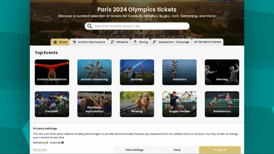 Página fraudulenta de venta de entradas para los Juegos Olímpicos Página fraudulenta de venta de entradas para los Juegos Olímpicos