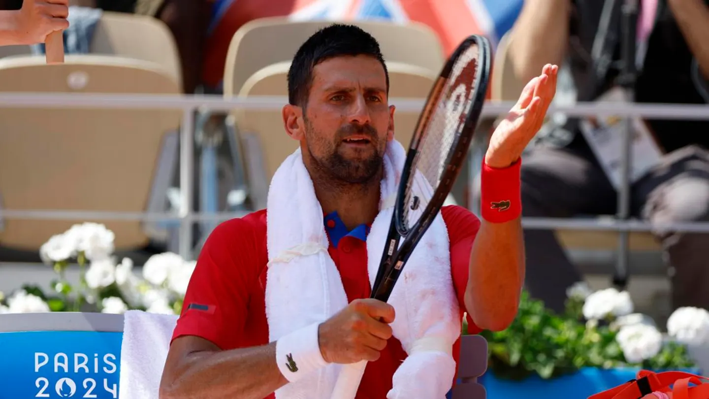 Novak Djokovic, en un partido Novak Djokovic, en un partido