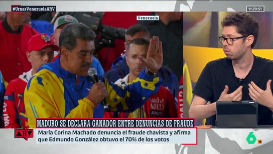 ARV- Fernando Arancón analiza la victoria de Maduro: "Desde 2015, en Venezuela no hay elecciones libres ni competitivas" ARV- Fernando Arancón analiza la victoria de Maduro: "Desde 2015, en Venezuela no hay elecciones libres ni competitivas"