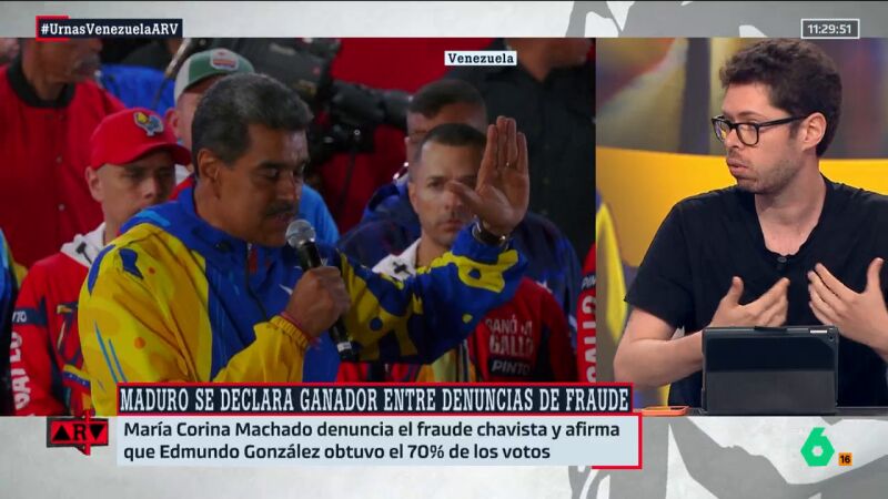 ARV- Fernando Arancón analiza la victoria de Maduro: "Desde 2015, en Venezuela no hay elecciones libres ni competitivas"