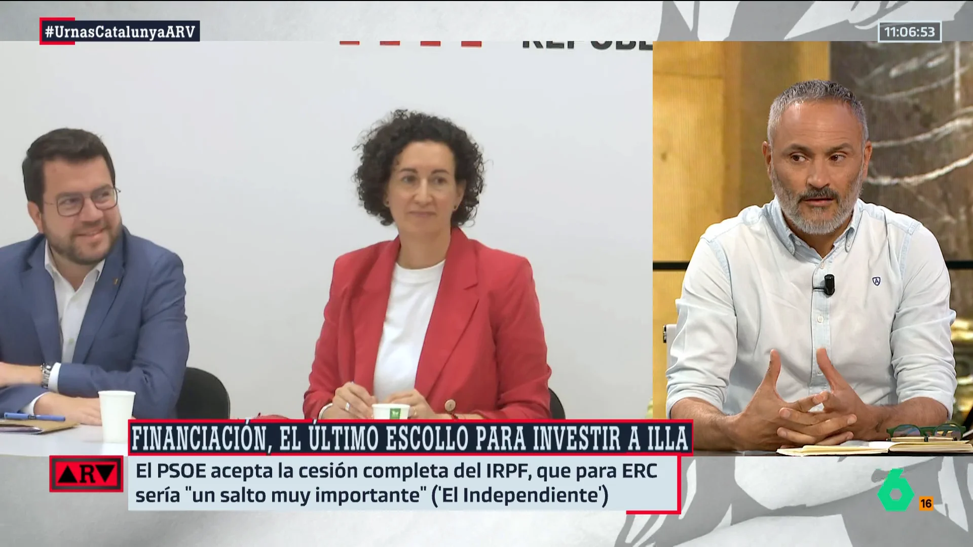 ARV- Martínez-Vares, sobre la situación de ERC: "Vemos a un boxeador noqueado"