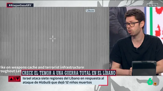 ARV- El análisis de Arancón sobre el conflicto de Israel y el Líbano: "Me temo que esto va a estallar por un sitio o por otro" ARV- El análisis de Arancón sobre el conflicto de Israel y el Líbano: "Me temo que esto va a estallar por un sitio o por otro"