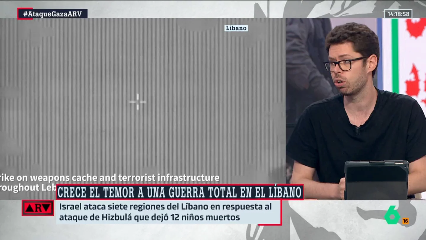 ARV- El análisis de Arancón sobre el conflicto de Israel y el Líbano: "Me temo que esto va a estallar por un sitio o por otro" ARV- El análisis de Arancón sobre el conflicto de Israel y el Líbano: "Me temo que esto va a estallar por un sitio o por otro"