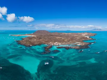 Isla de Lobos, en Fuerteventura, Islas Canarias Isla de Lobos, en Fuerteventura, Islas Canarias