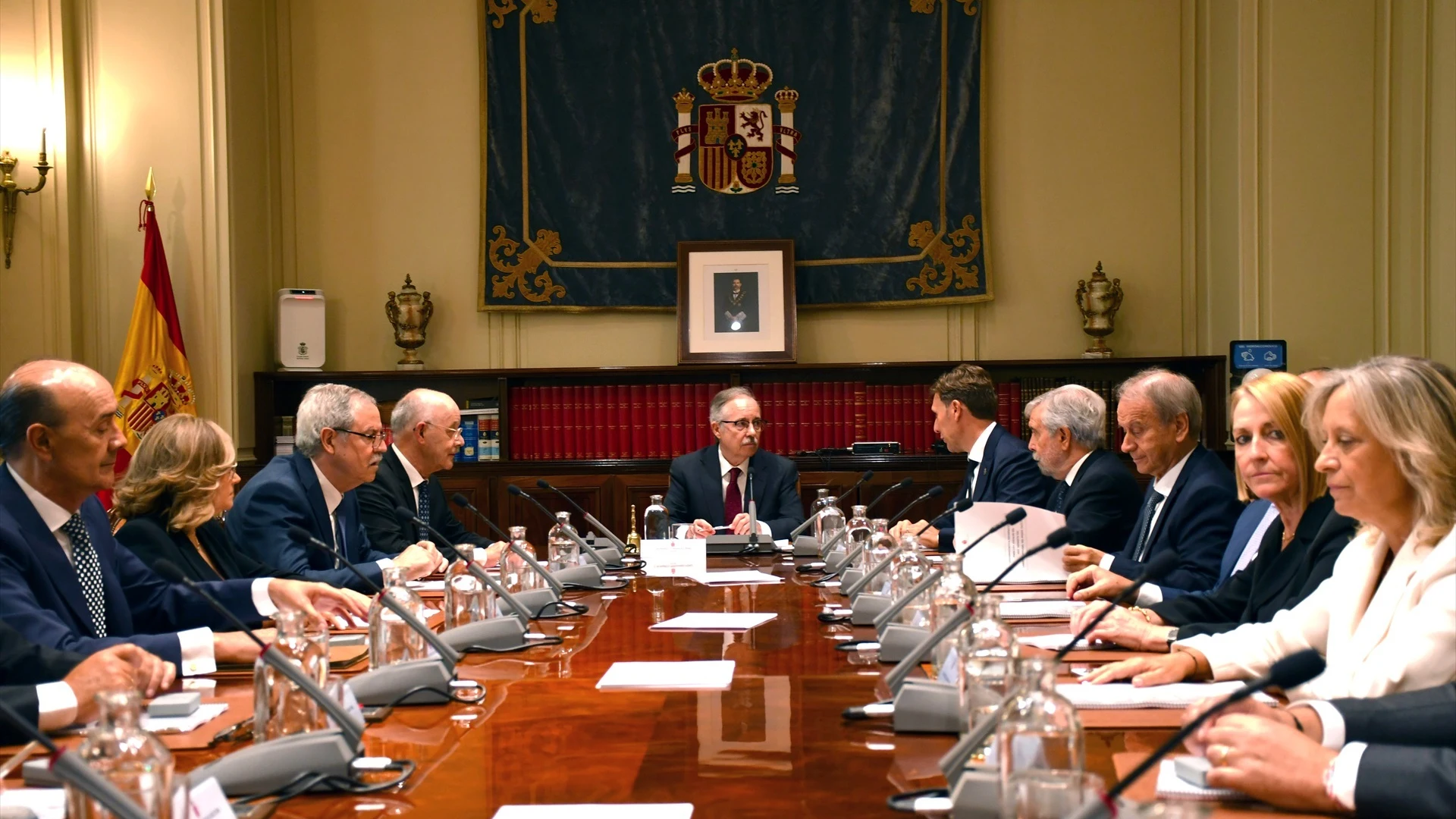 Los nuevo veinte vocales durante el primer pleno del octavo mandato del Consejo General del Poder Judicial (CGPJ).