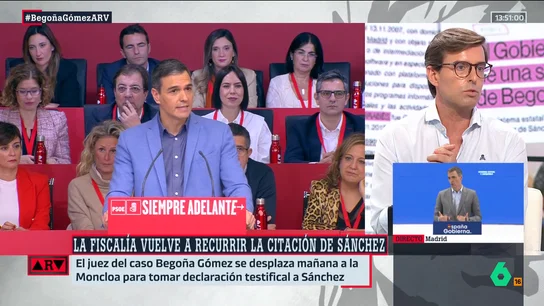 ARV- Montesinos, sobre el 'caso Begoña Gómez: "El Gobierno ha criticado con una dureza extrema al juez Peinado" ARV- Montesinos, sobre el 'caso Begoña Gómez: "El Gobierno ha criticado con una dureza extrema al juez Peinado"