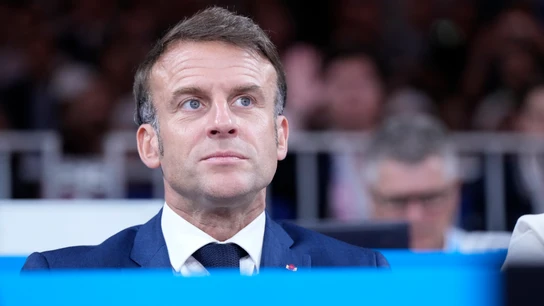 El presidente de Francia, Emmanuel Macron, durante los Juegos Olímpicos El presidente de Francia, Emmanuel Macron, durante los Juegos Olímpicos