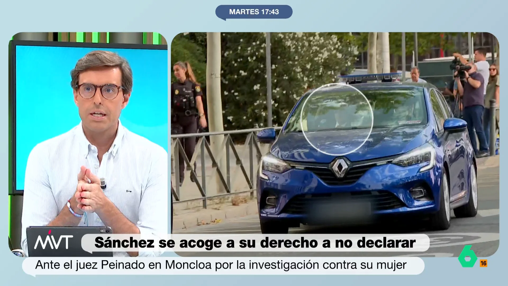 Montesinos critica la querella de Sánchez contra el juez Peinado: "Involucra a la abogacía del Estado en un asunto sobre su mujer"