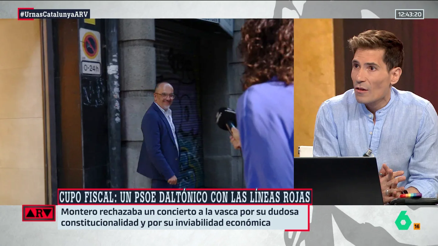 Juanma Romero, sobre el posible acuerdo entre PSC y ERC: "Sánchez ha cruzado muchas líneas rojas, pero esta sería la más grave" Juanma Romero, sobre el posible acuerdo entre PSC y ERC: "Sánchez ha cruzado muchas líneas rojas, pero esta sería la más grave"