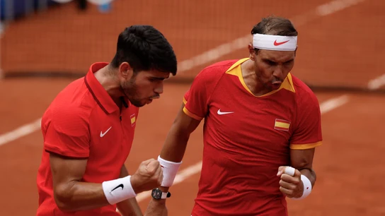 Carlos Alcaraz y Rafa Nadal Carlos Alcaraz y Rafa Nadal