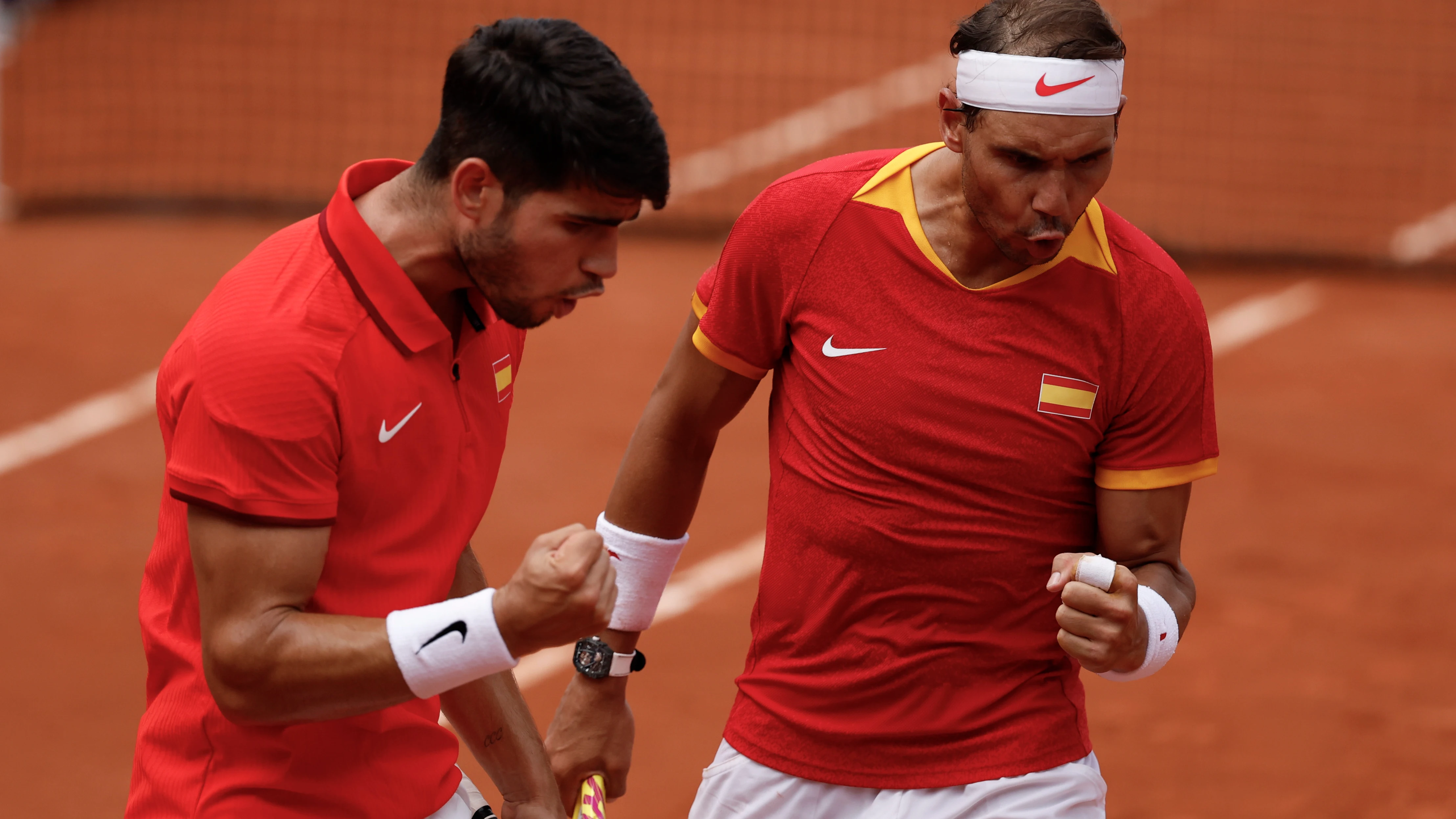 Carlos Alcaraz y Rafa Nadal