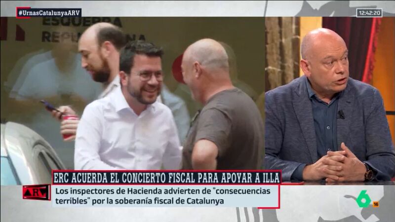 ARV- Gabriel Sanz reacciona a un posible concierto fiscal en Cataluña: "Esto es una engañifa de ERC"