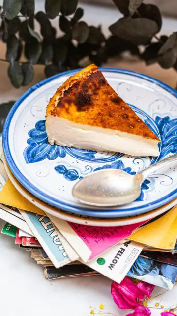 Tarta de queso de Big Mamma, "te queso mucho" Tarta de queso de Big Mamma, "te queso mucho"
