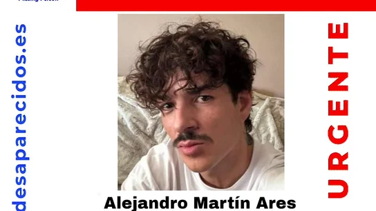 El cartel de Sos Desaparecidos de la desaparición de Alejandro Martín Ares, joven peluquero de Ponferrada El cartel de Sos Desaparecidos de la desaparición de Alejandro Martín Ares, joven peluquero de Ponferrada