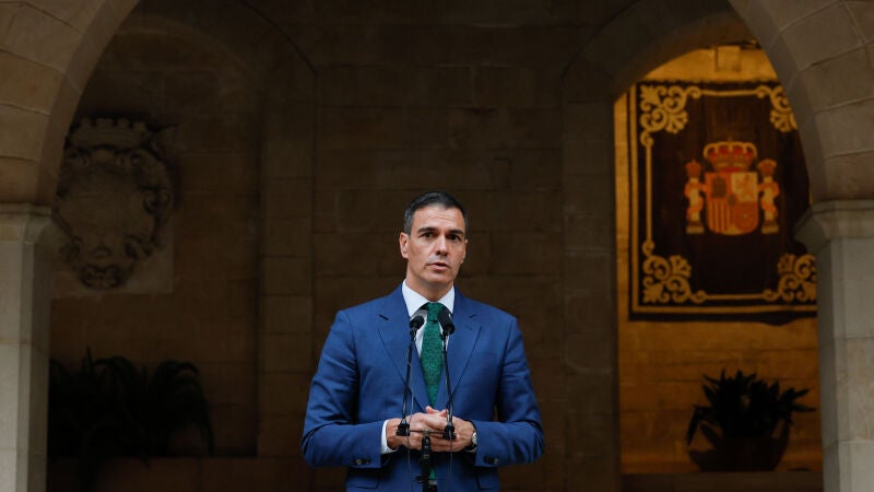 Pedro Sánchez comparece ante los medios tras su encuentro con Felipe VI