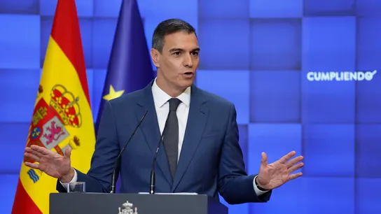 El presidente del Gobierno, Pedro Sánchez, responde a los medios El presidente del Gobierno, Pedro Sánchez, responde a los medios