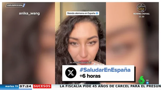 Así opina una joven alemana, que vive en España, sobre nuestra forma de saludar: "Es algo raro, se siente insincero" Así opina una joven alemana, que vive en España, sobre nuestra forma de saludar: "Es algo raro, se siente insincero"