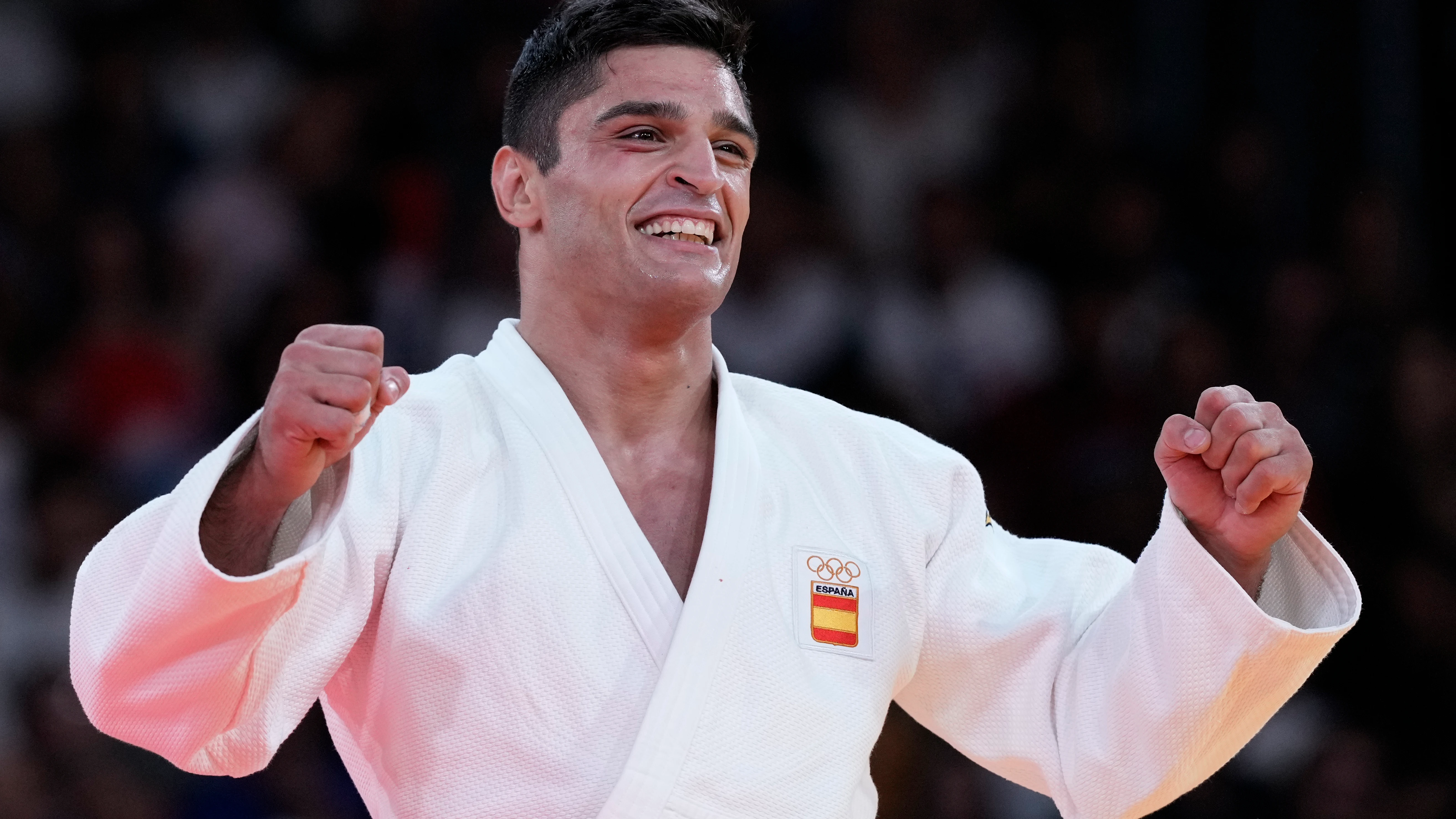 Tristani Mosakhlishvili celebra una victoria
