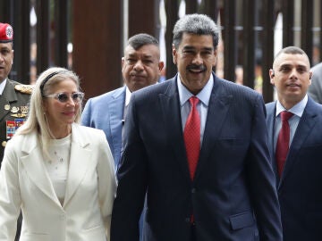El presidente de Venezuela, Nicolás Maduro, llega al Tribunal Supremo de Justicia en Caracas (Venezuela)