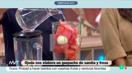 Ojeda reinventa el gazpacho tradicional, perfecto para el verano: añade sandía y fresas  Ojeda reinventa el gazpacho tradicional, perfecto para el verano: añade sandía y fresas