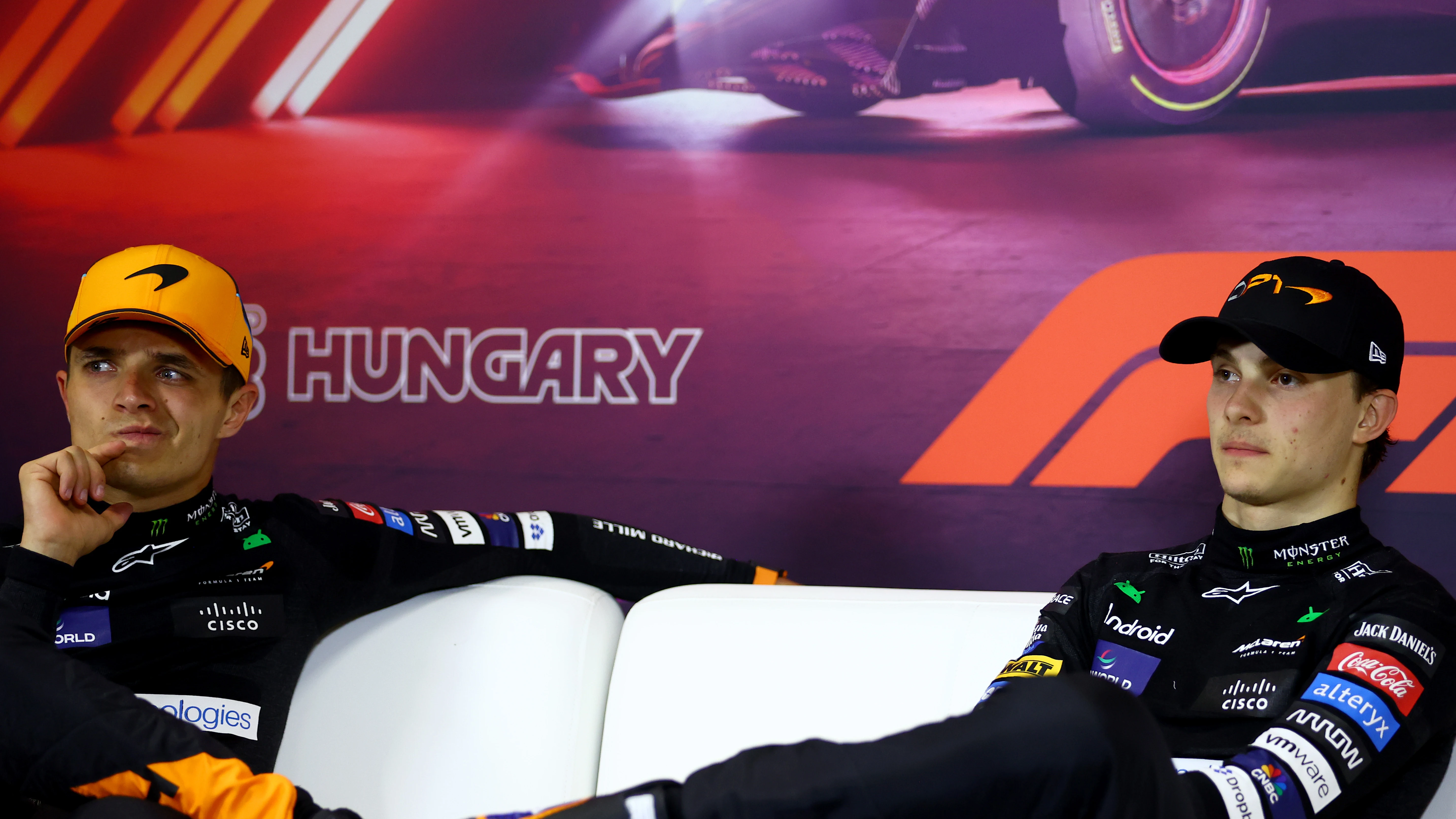 Lando Norris y Oscar Piastri