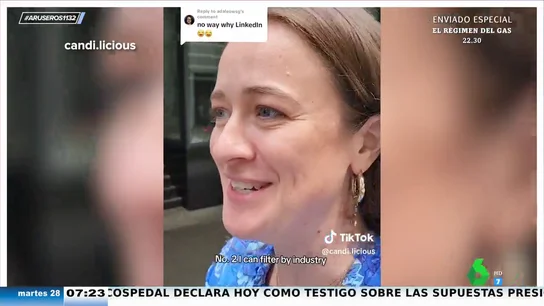 Una mujer explica a través de TikTok porque utiliza LinkedIn como app de citas  Una mujer explica a través de TikTok porque utiliza LinkedIn como app de citas