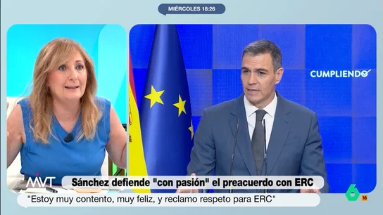 Mayte Alcaraz critica el acuerdo PSC-ERC: "Es como decir lo mejor para mí y lo peor para el de enfrente" Mayte Alcaraz critica el acuerdo PSC-ERC: "Es como decir lo mejor para mí y lo peor para el de enfrente"