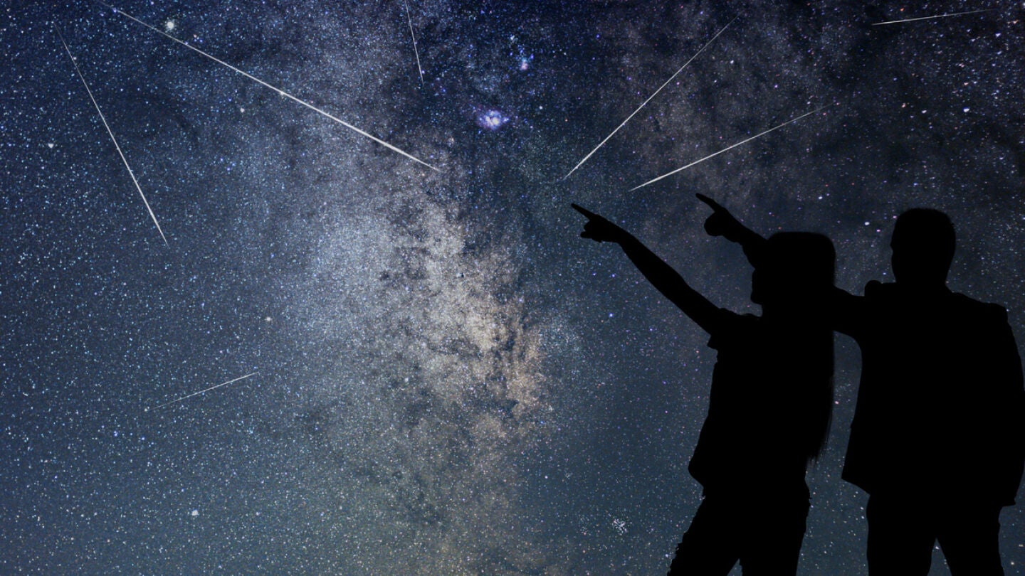 Imagen de archivo de estrellas fugaces