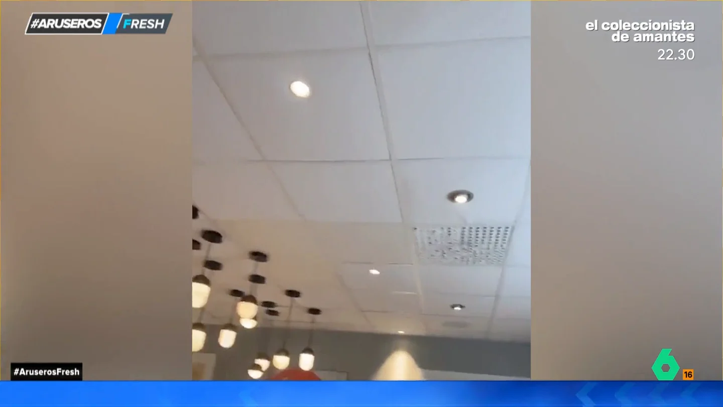 Un "fiestón" en el piso de arriba hace temblar el techo de un restaurante de comida rápida en Suecia Un "fiestón" en el piso de arriba hace temblar el techo de un restaurante de comida rápida en Suecia