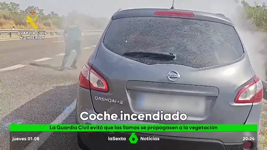 incendio coche incendio coche