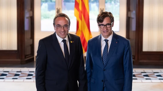 Imagen de archivo de Josep Rull y Salvador Illa. Imagen de archivo de Josep Rull y Salvador Illa.