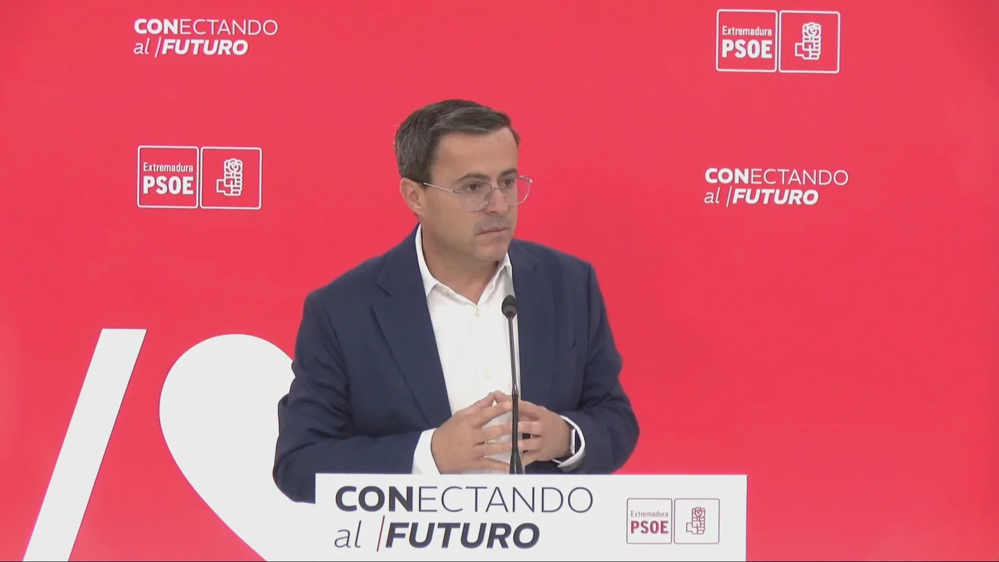 El secretario general del PSOE en Extremadura, Miguel Ángel Gallardo El secretario general del PSOE en Extremadura, Miguel Ángel Gallardo, este jueves.