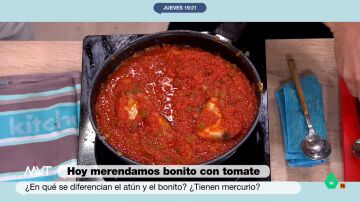 Maldonado enseña en Más Vale Tarde cómo cocinar bonito con tomate: una receta familiar donde la salsa es la clave