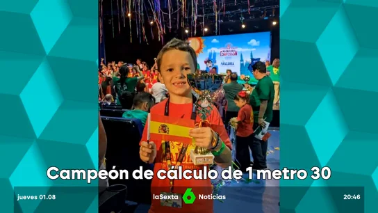 Diego Venticinque, un niño de solo de siete años, se convierte en el campeón mundial de cálculo mental Diego Venticinque, un niño de solo de siete años, se convierte en el campeón mundial de cálculo mental