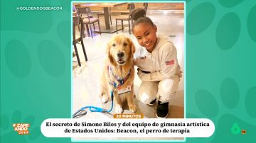 Este es Beacon, el perro de terapia que ayuda a las gimnastas estadounidenses a ganar medallas en los JJOO