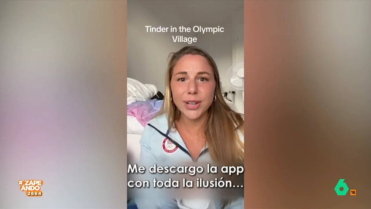 La joven ha subido un vídeo a su perfil de TikTok en el que explica qué pasó después de descargarse la aplicación de citas Tinder en su teléfono aprovechando que está en París compitiendo en los Juegos Olímpicos. 