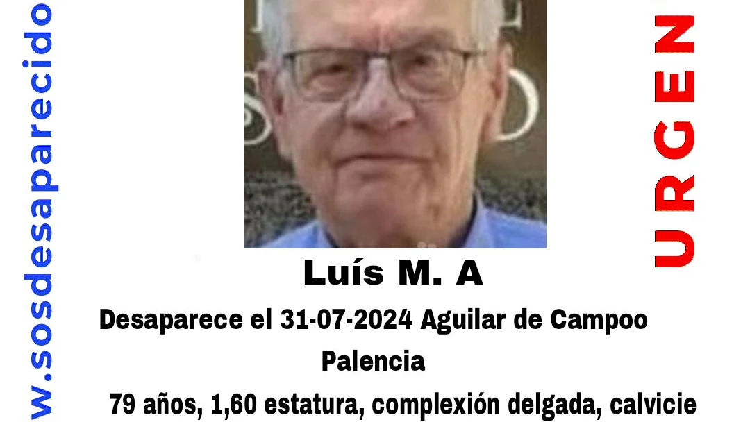 Luis M.A desaparecido en Aguilar de Campoo, en Palencia 