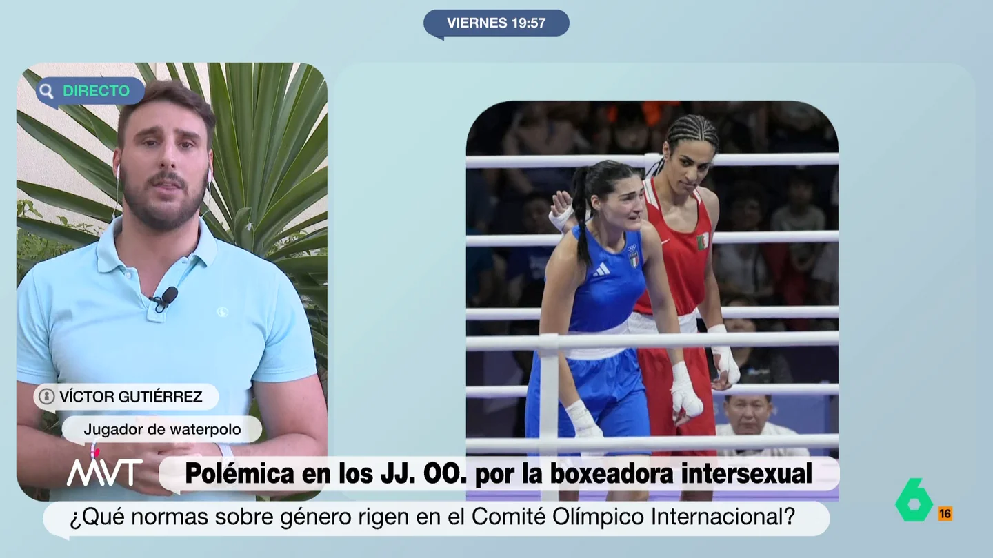 Víctor Gutiérrez, sobre los bulos tránsfobos contra Imane Khelif: "Las particularidades de cada persona son lo que hacen excepcional el deporte" Víctor Gutiérrez, sobre los bulos tránsfobos contra Imane Khelif: "Las particularidades de cada persona son lo que hacen excepcional el deporte"