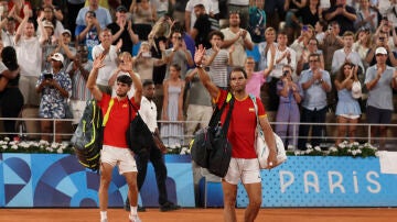 Carlos Alcaraz y Rafa Nadal